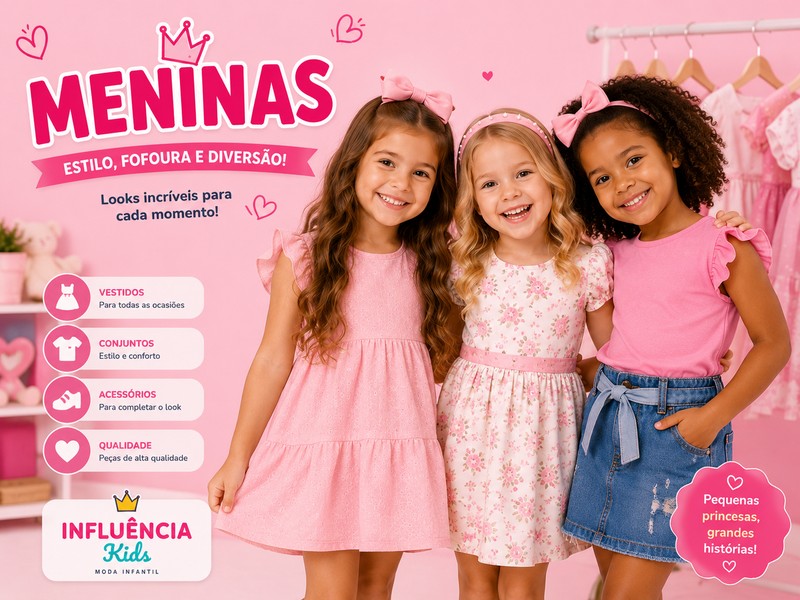 Roupas infantis femininas